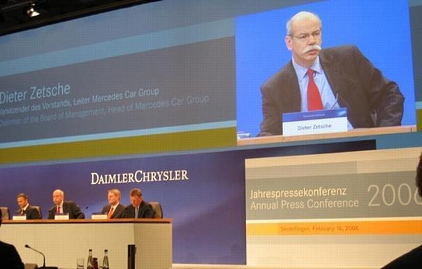 DaimlerChrysler präsentiert Ergebnis auf Bilanzpressekonferenz